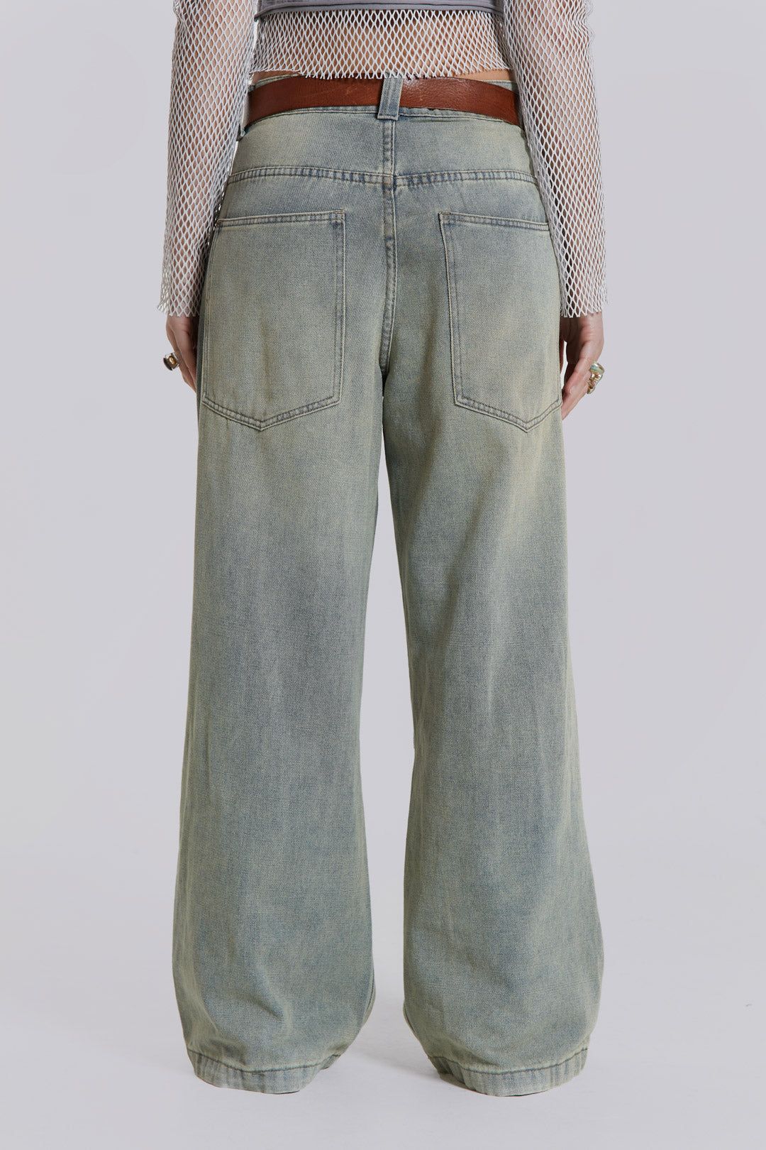 Light Wash Colossus Jeans sold by Jaded London product image thumbnail 4