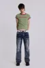 Rock Revival Mid Blue Gwen Flared Jeans sold by Jaded London