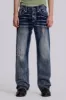 Rock Revival Mid Blue Gwen Flared Jeans sold by Jaded London