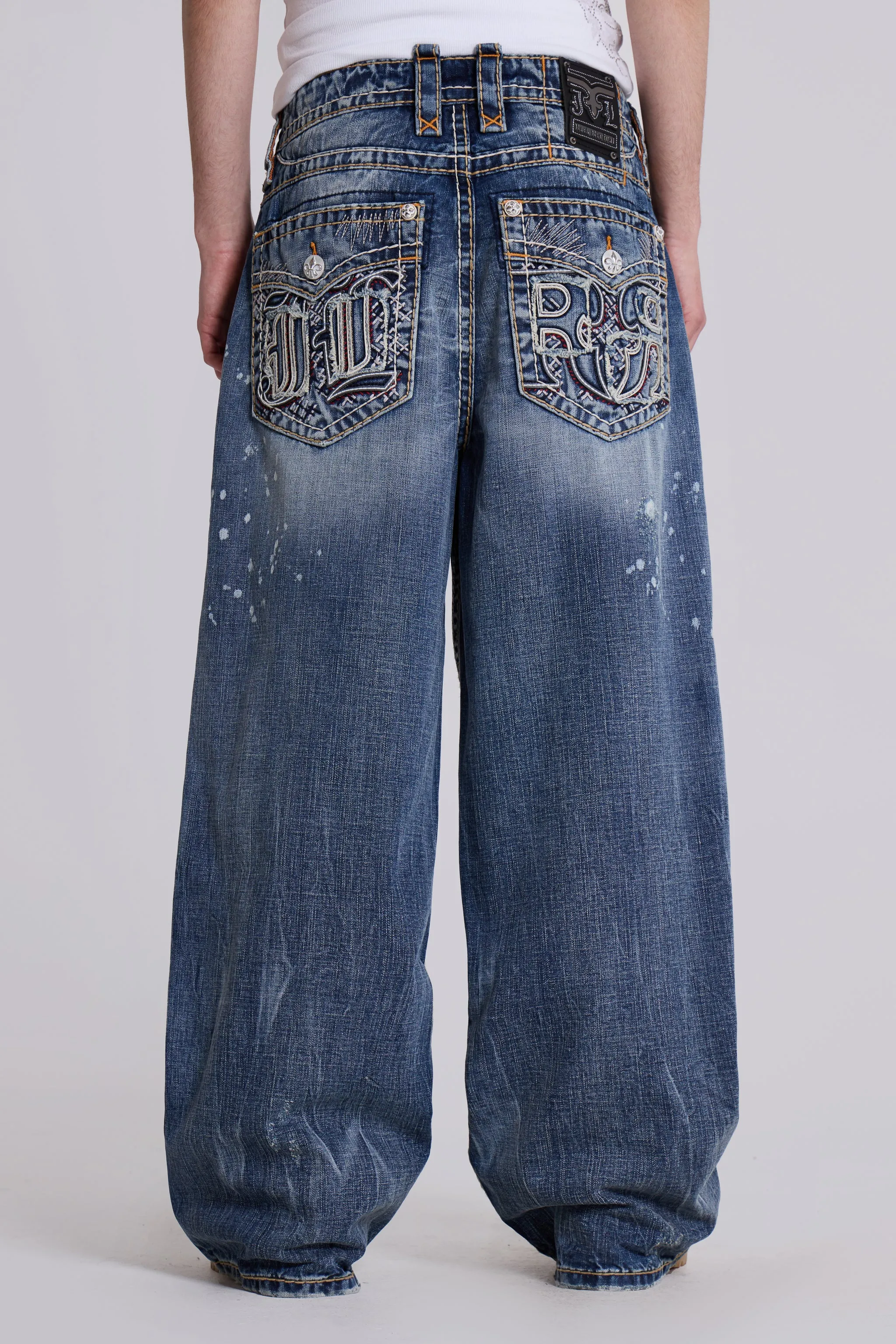 Shop Leopard Fade Colossus Jeans | Jaded London | Clothing