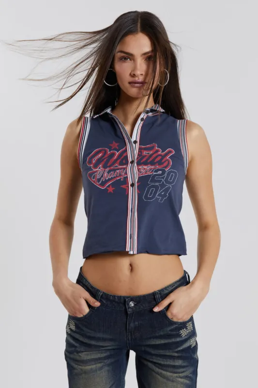 League Cropped Rugby Vest | Parallel