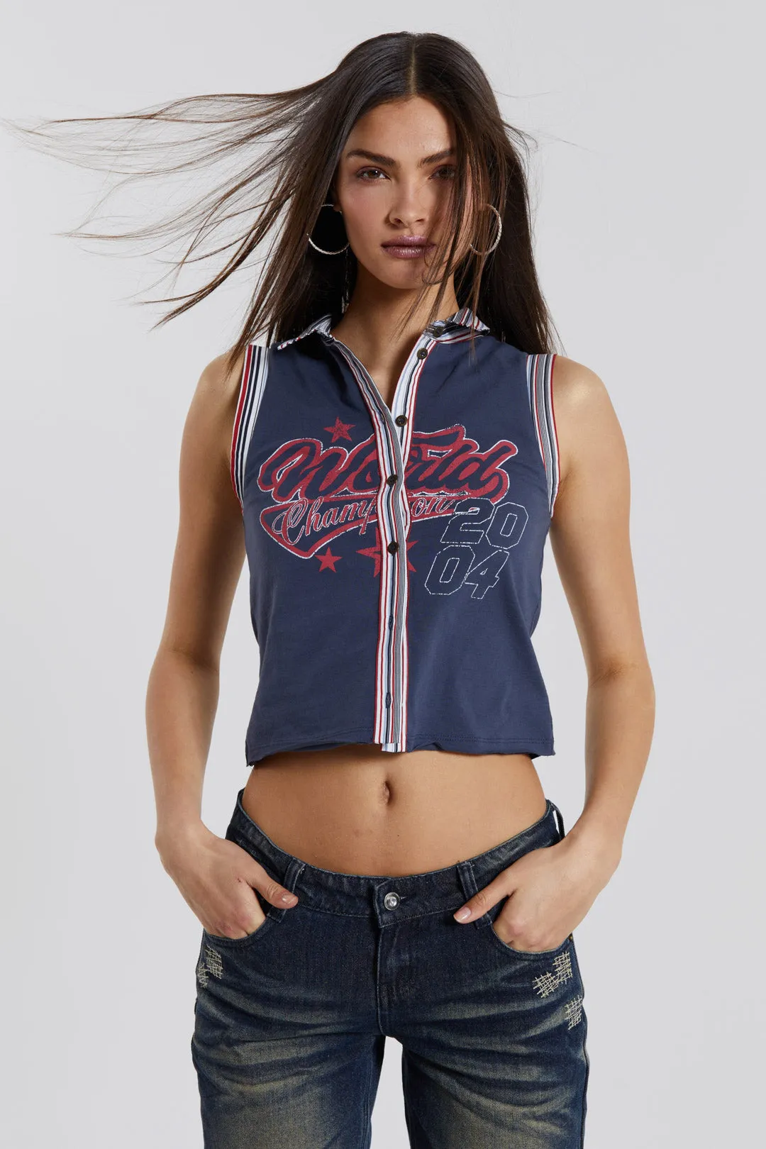 Stars And Stripes Vest sold by Jaded London