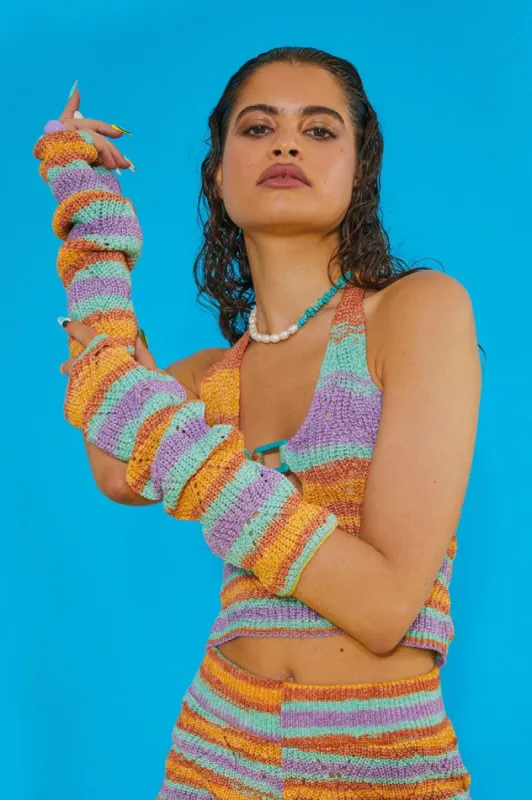 Zig Zag Knit Sleeves sold by Jaded London