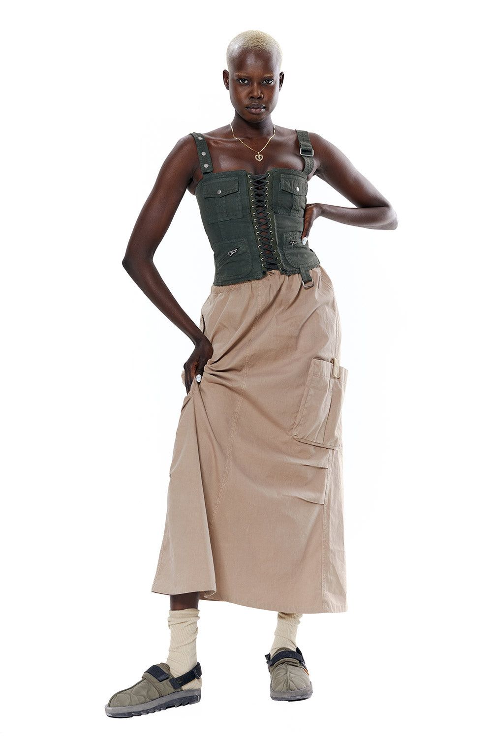 Parachute Maxi Skirt sold by Jaded London product image thumbnail 4