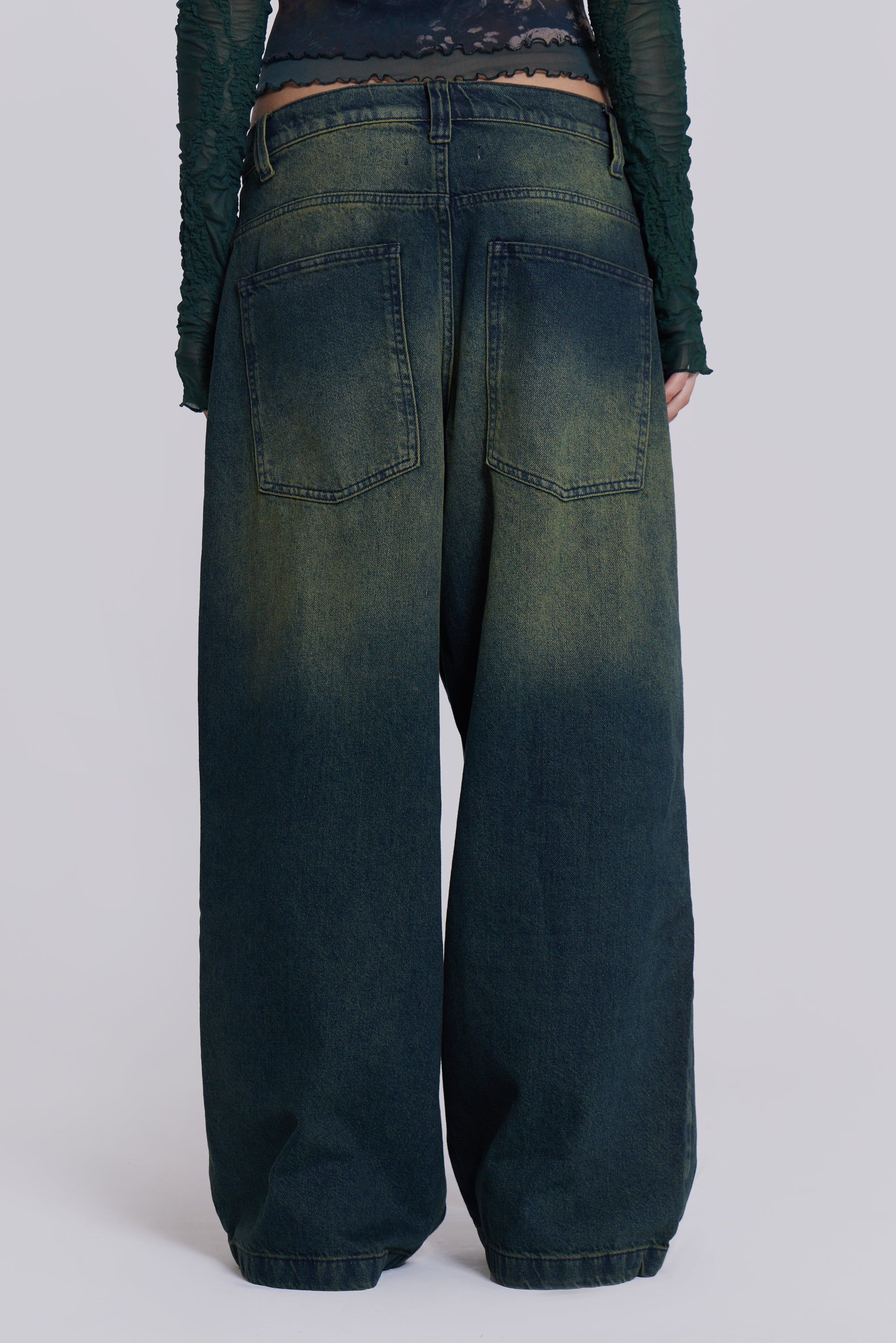 Sandblast Blue Wash Colossus Fit Jeans sold by Jaded London product image thumbnail 9