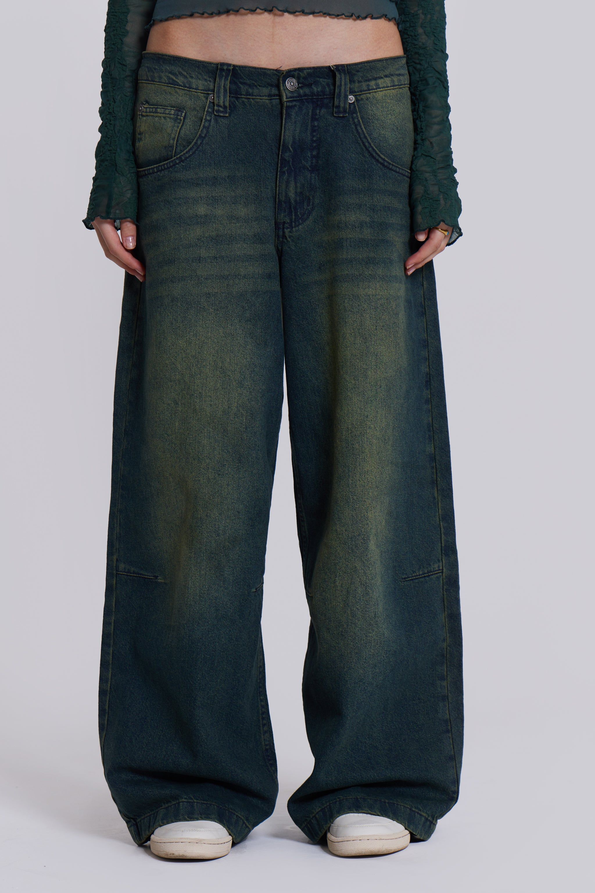 Sandblast Blue Wash Colossus Fit Jeans sold by Jaded London product image thumbnail 8