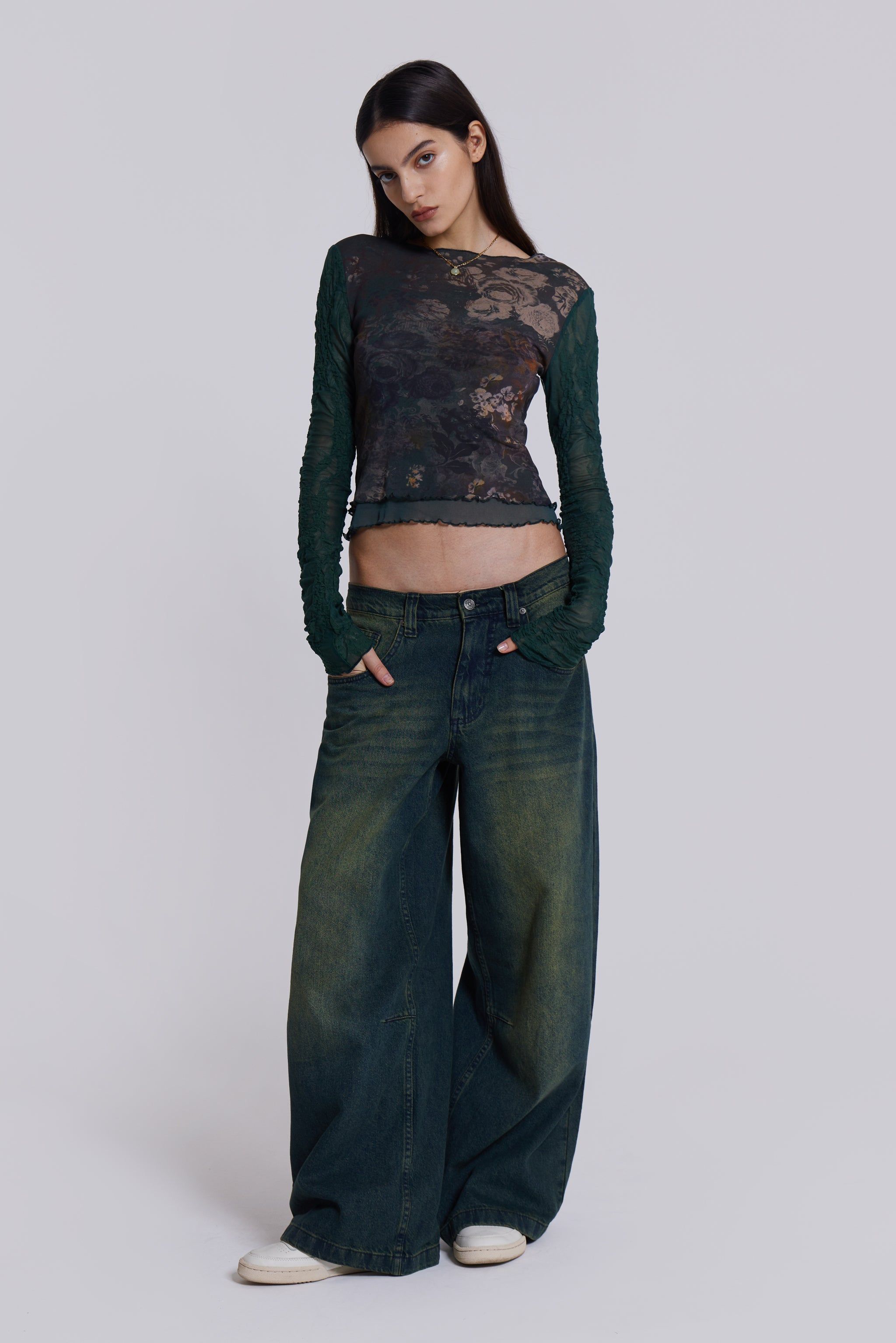 Sandblast Blue Wash Colossus Fit Jeans sold by Jaded London product image thumbnail 3