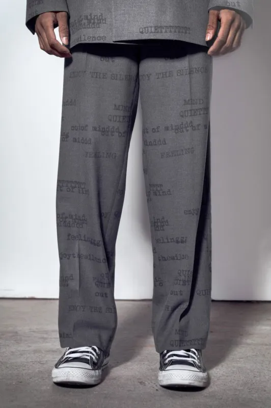 関税込【JADED LONDON】 Light Grey Pinstripe Suit Pants Goliath Light Grey Pinstripe Suit Pants | Jaded London