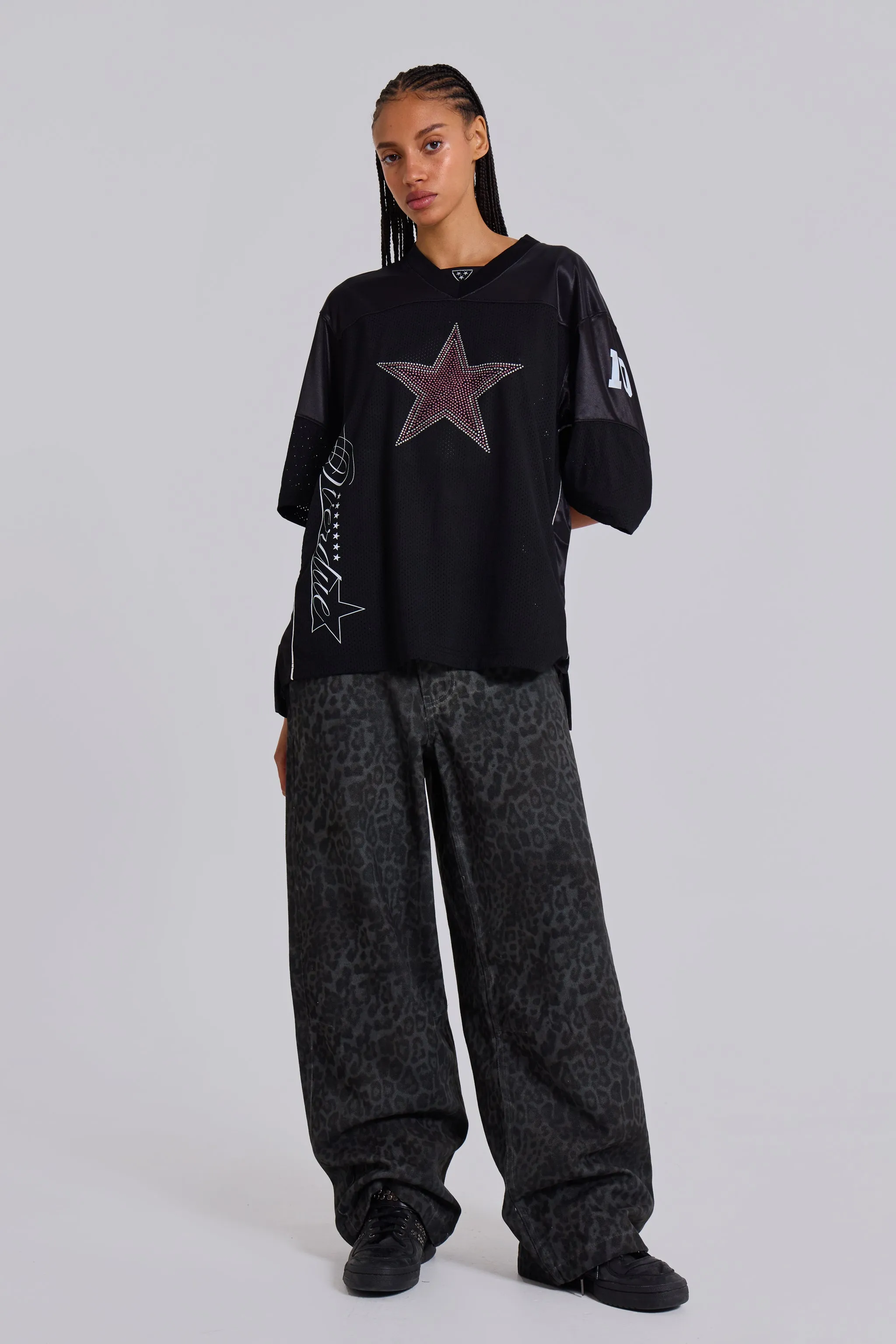 Charcoal Leopard Fade Colossus Jeans | Parallel