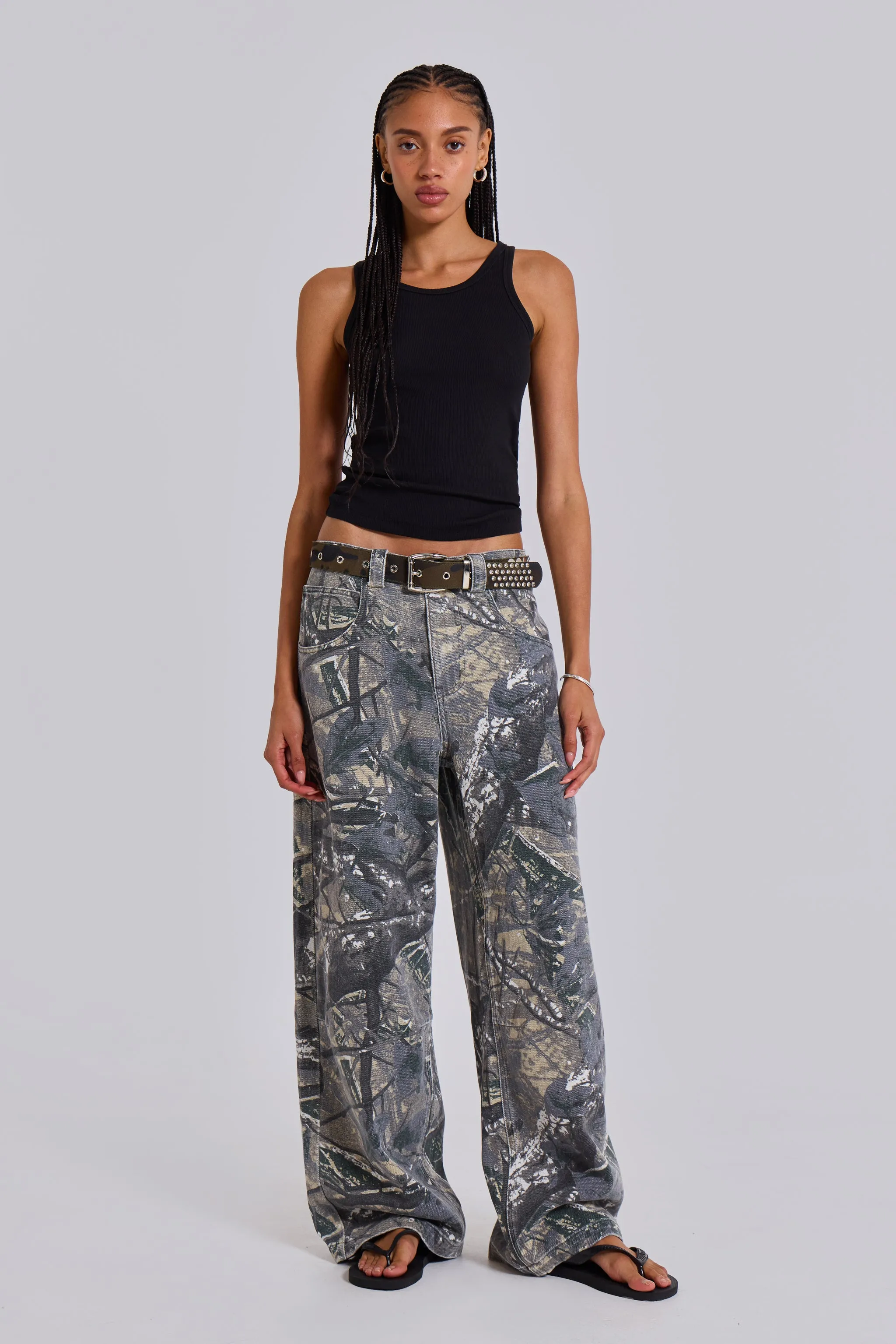 パンツ Woodland Camo Colossus Baggy Jeans Woodland Camo Colossus Baggy Jeans | Women | Jaded London