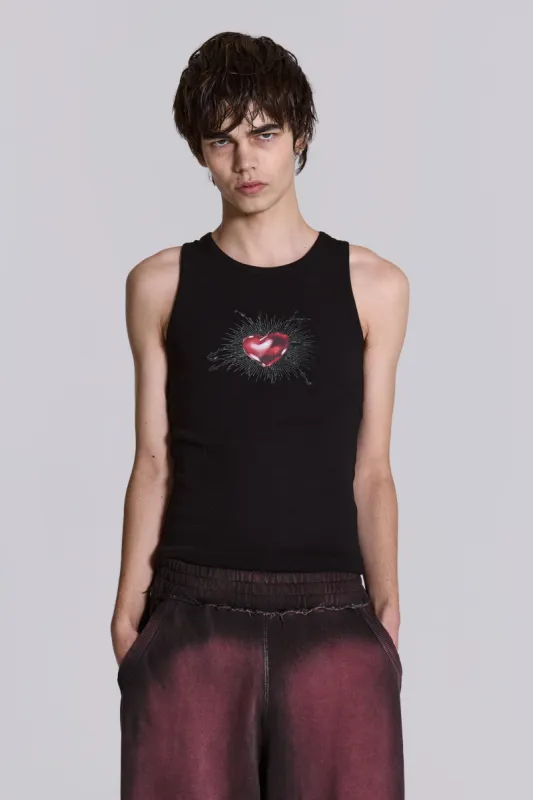 Barbed Heart Vest sold by Jaded London