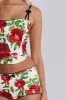 Scarlet Satin Corset Top sold by Jaded London