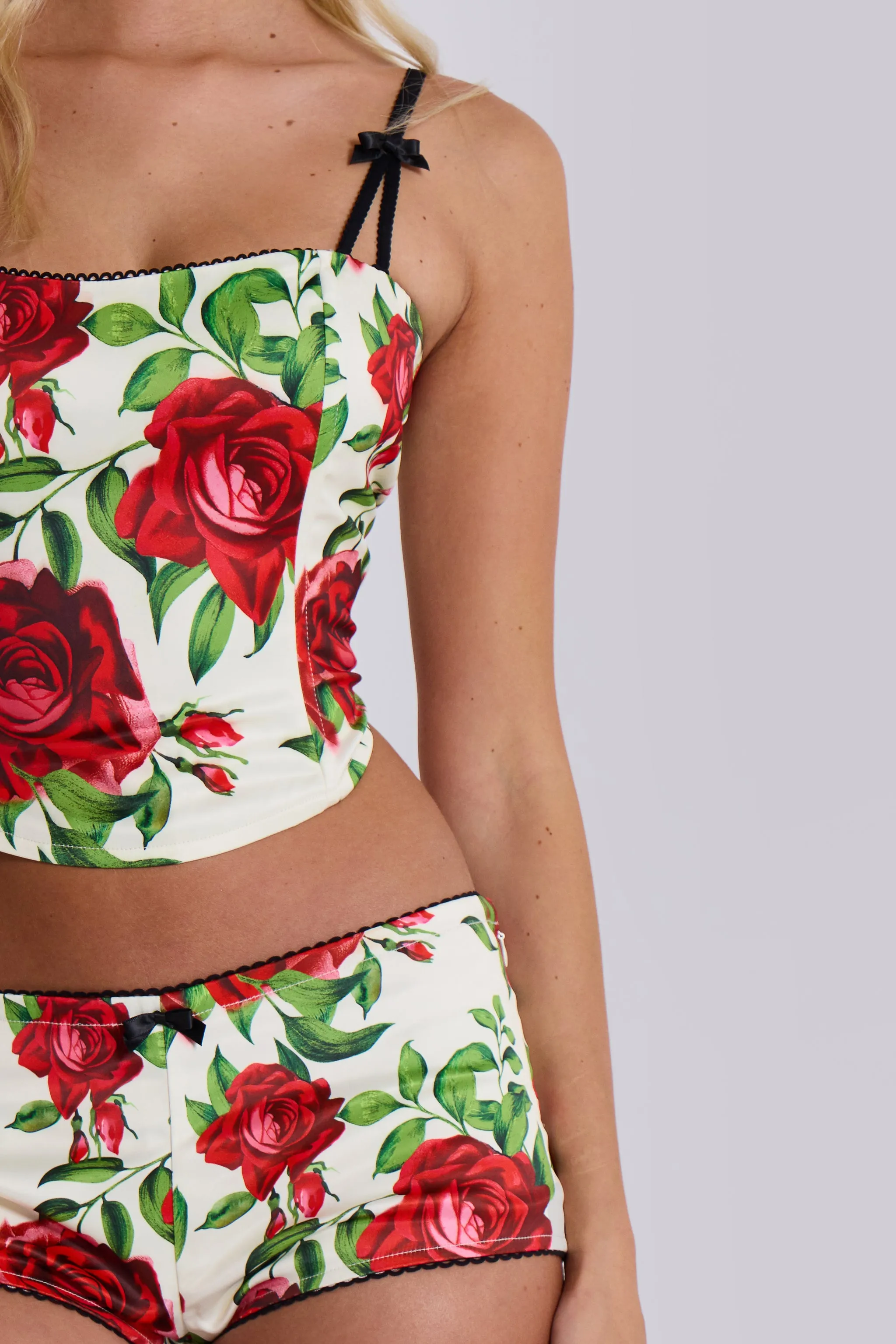 Scarlet Satin Corset Top sold by Jaded London product image thumbnail 2