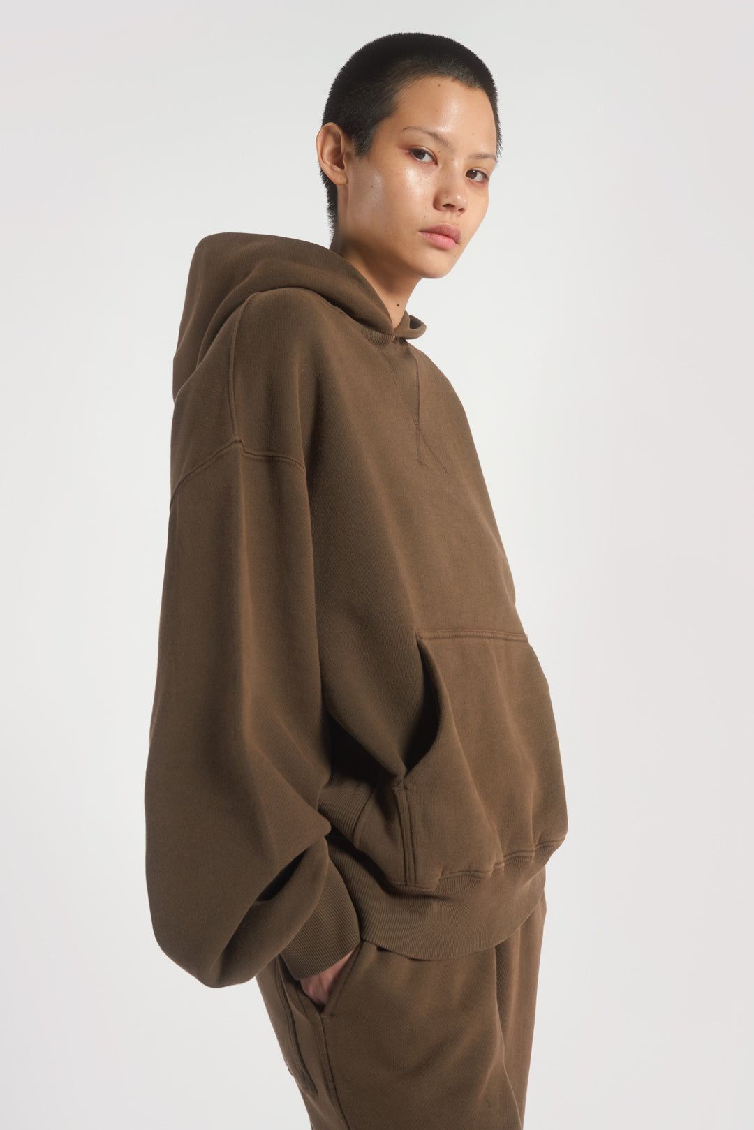 NTRLS Mocha Oversized Hoodie sold by Jaded London product image thumbnail 6