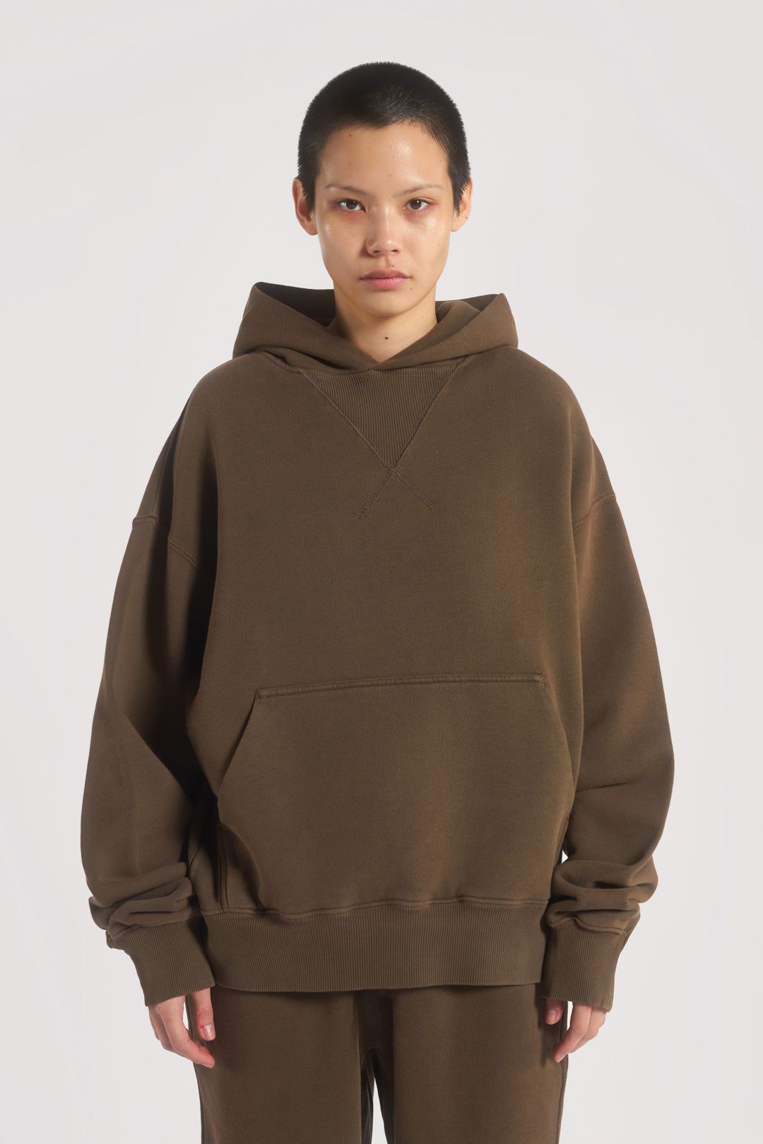 NTRLS Mocha Oversized Hoodie sold by Jaded London