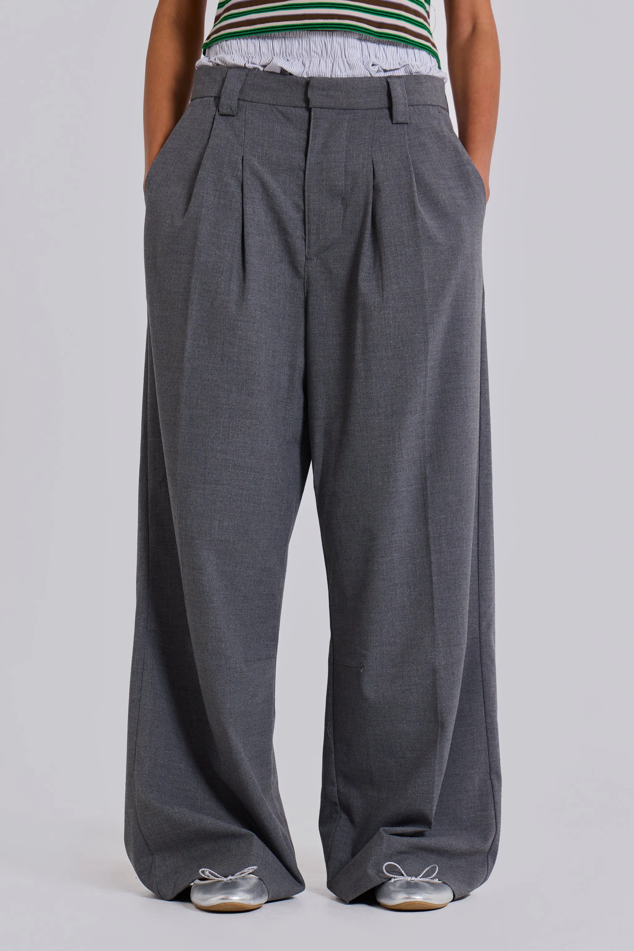 Goliath Grey Suit Pants sold by Jaded London product image thumbnail 2