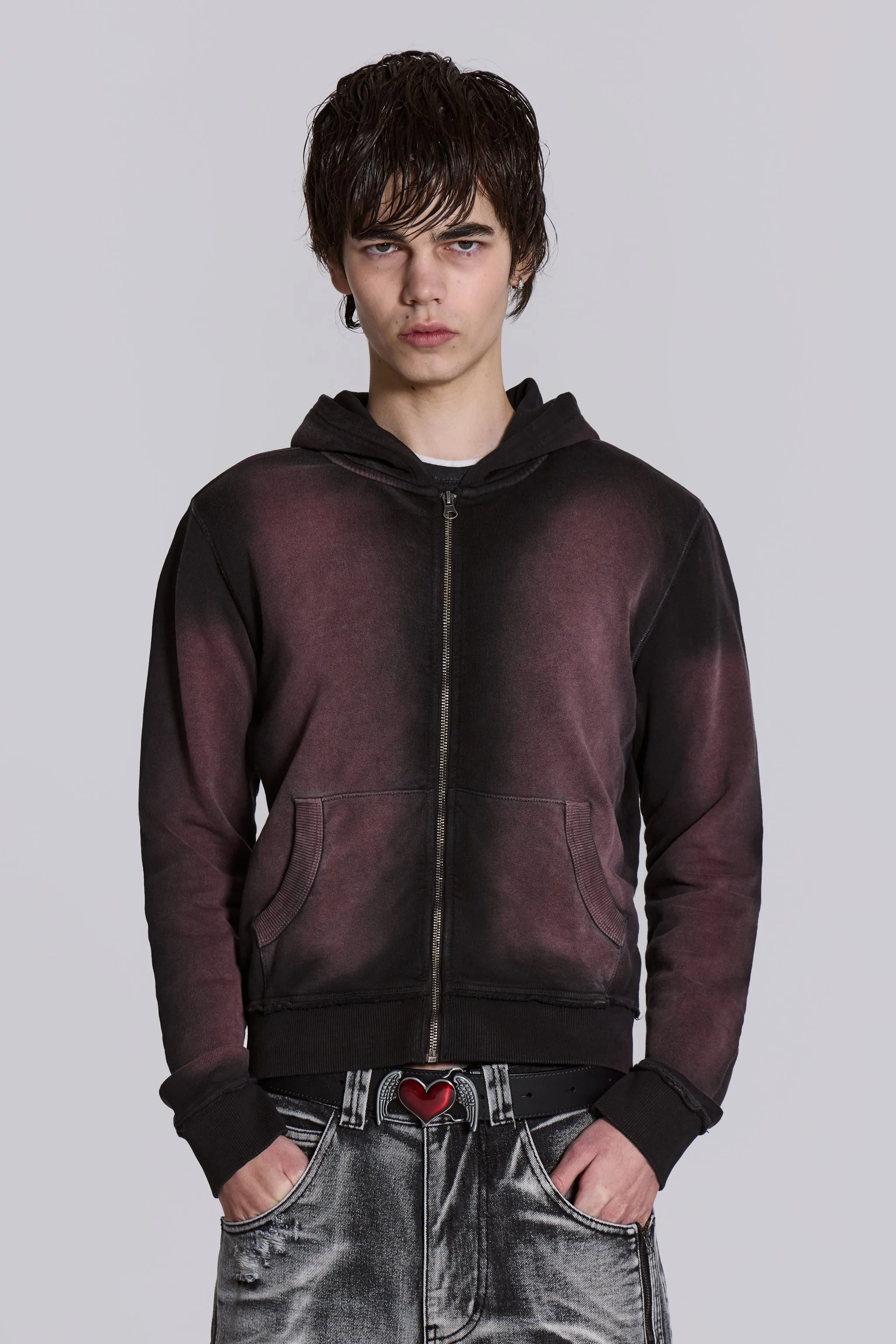 Deep Red Fade Mini Monster Hoodie sold by Jaded London product image thumbnail 2