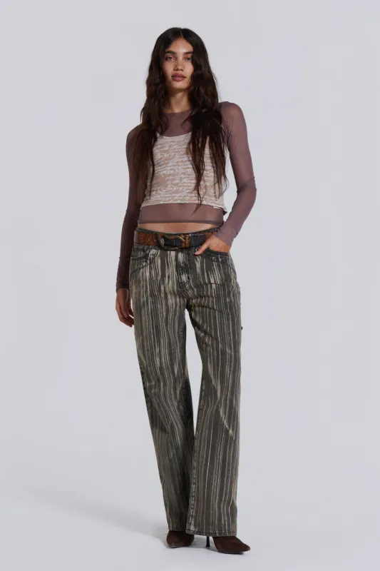 Jana Stripe Jeans sold by Jaded London