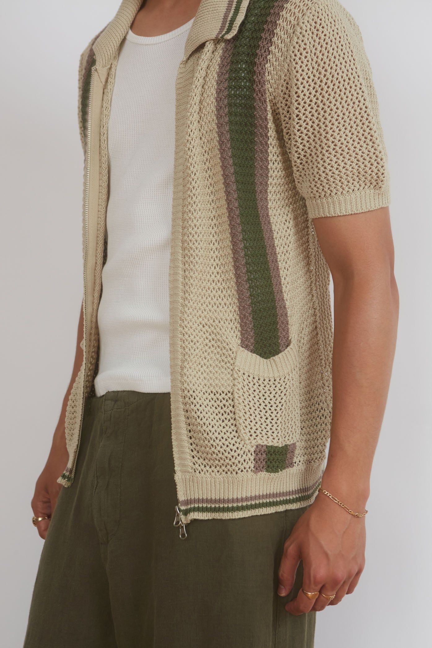 Nostra Knitted Polo Shirt sold by Jaded London product image thumbnail 3