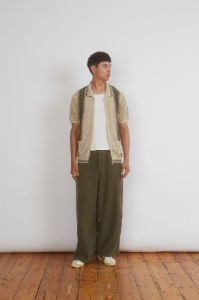 Nostra Knitted Polo Shirt sold by Jaded London