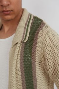 Nostra Knitted Polo Shirt sold by Jaded London