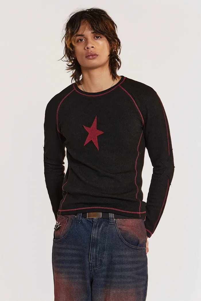 Black Starstruck Tee sold by Jaded London