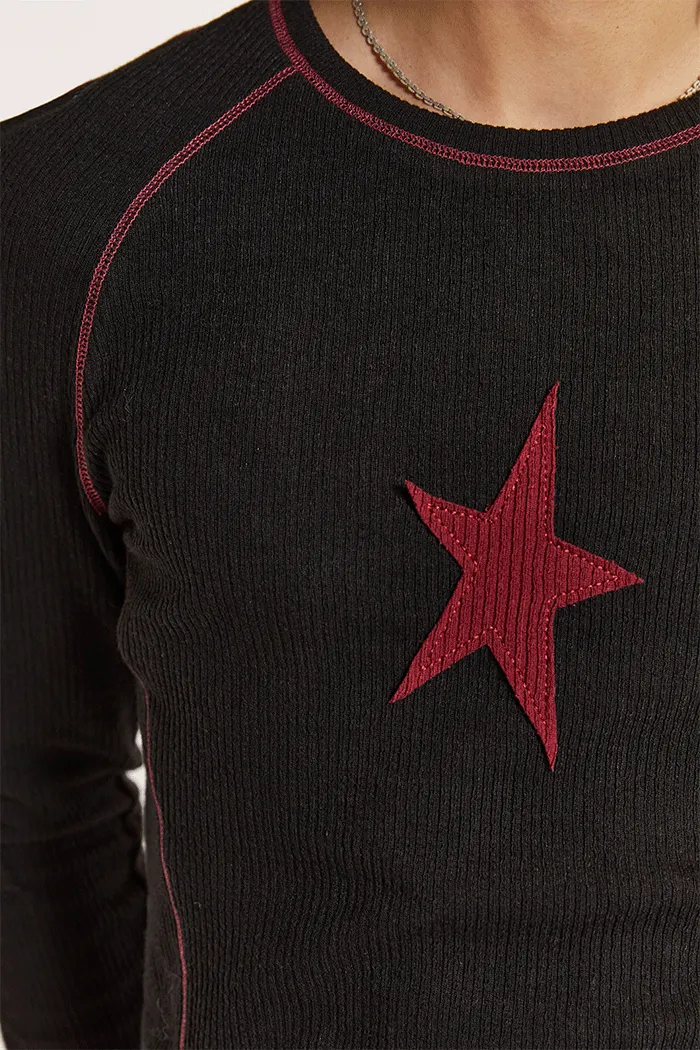 Black Starstruck Tee sold by Jaded London product image thumbnail 4