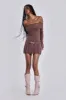 Serena Knitted Mini Dress sold by Jaded London
