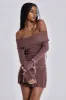 Serena Knitted Mini Dress sold by Jaded London
