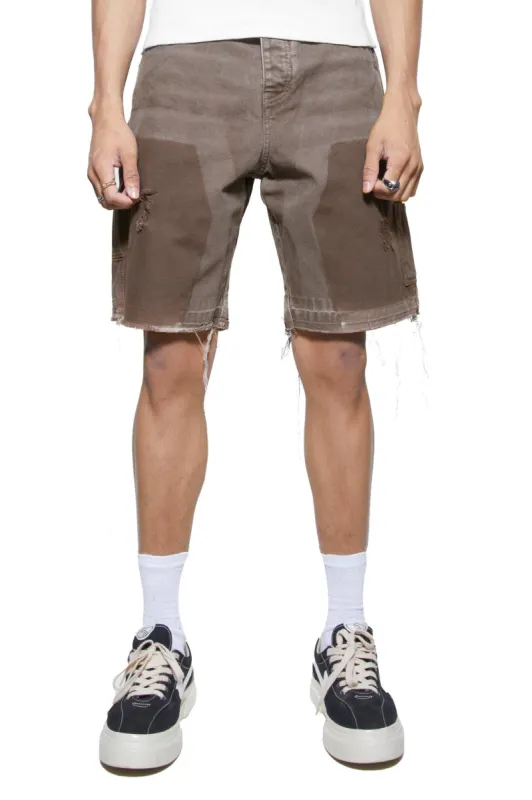 Vintage Brown Rodeo Carpenter Shorts sold by Jaded London