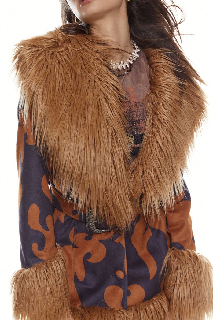 Monarch Faux Fur Coat sold by Jaded London product image thumbnail 7
