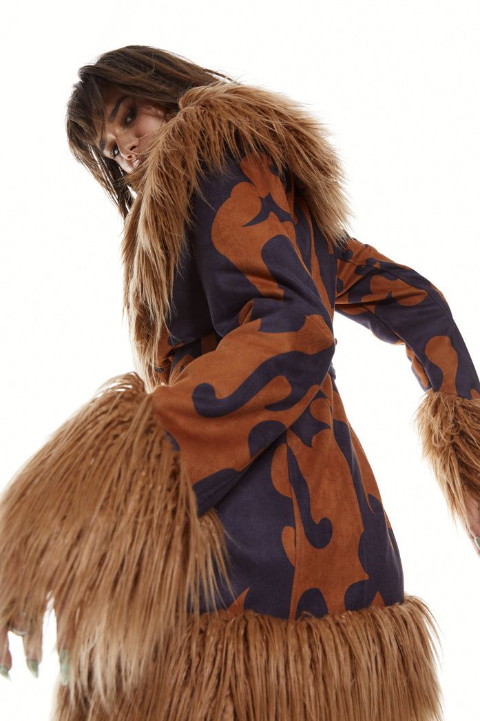 Monarch Faux Fur Coat sold by Jaded London product image thumbnail 3