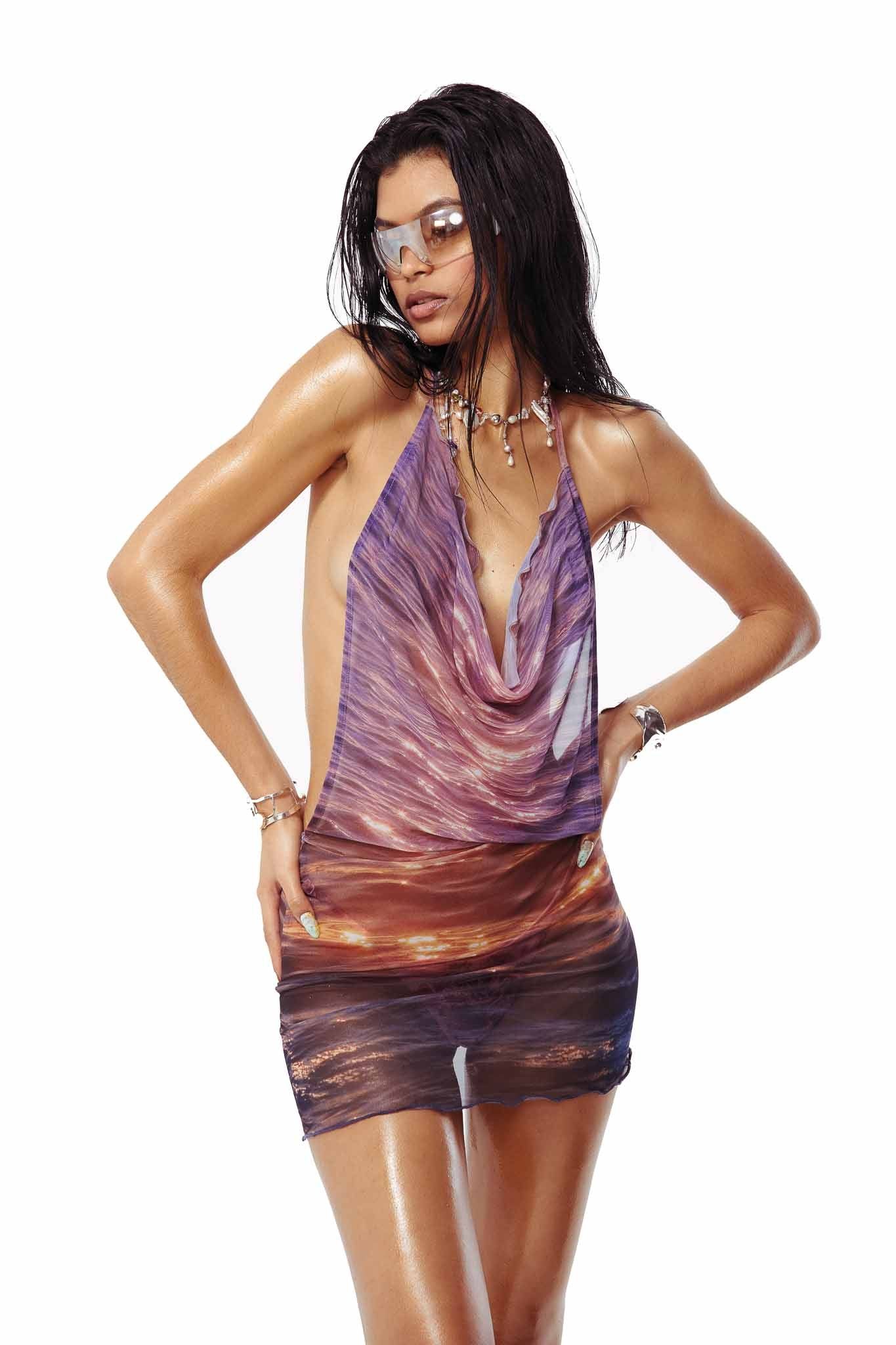 Sunset Dreamer Backless Dress sold by Jaded London