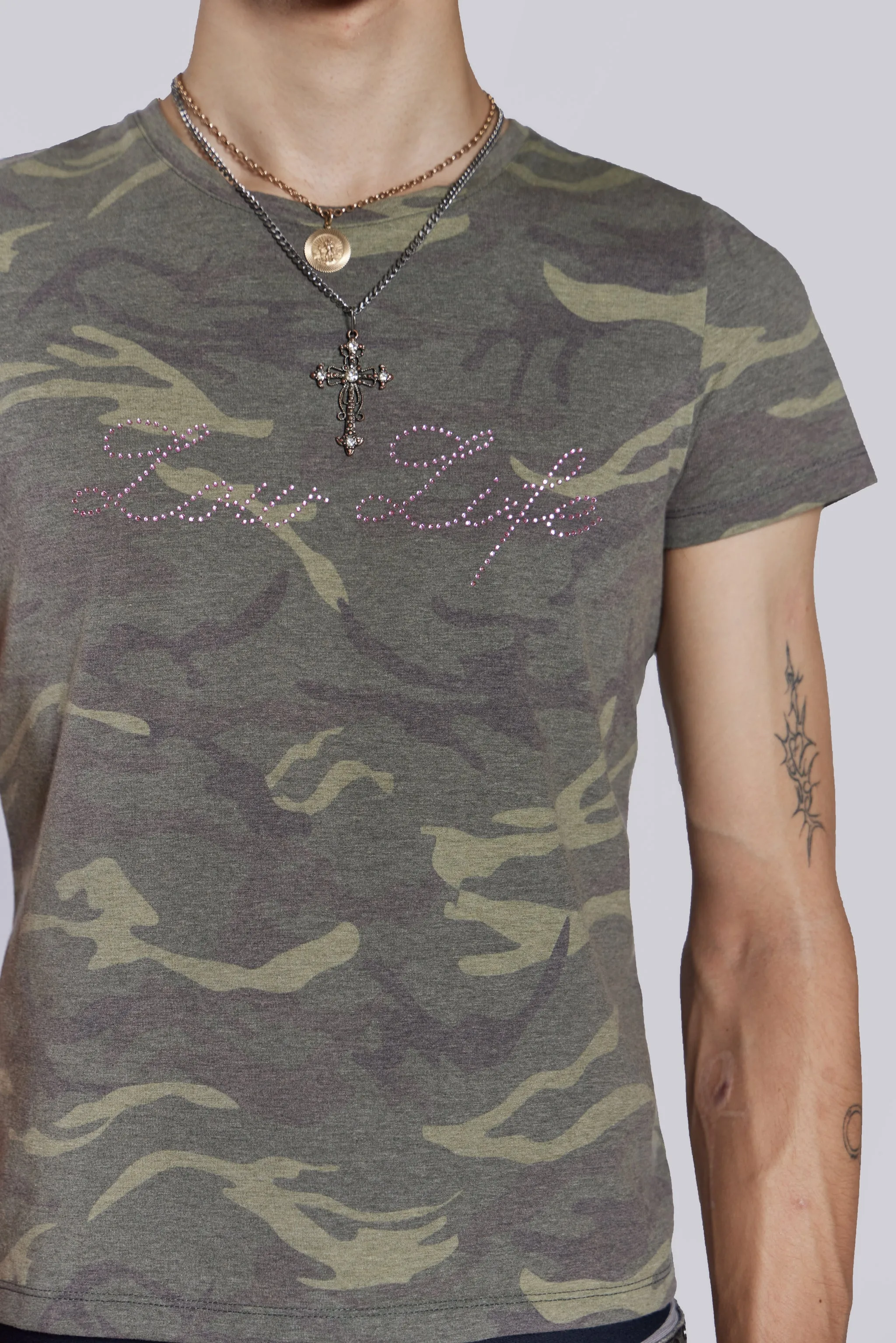 Low Life Camo Tee sold by Jaded London product image thumbnail 4