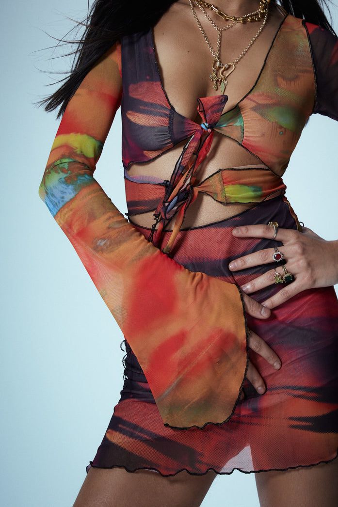 Mystic Mesh Mini Dress sold by Jaded London product image thumbnail 4