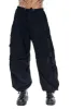 Black Parachute Cargo Pants sold by Jaded London