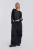 Black Parachute Cargo Pants sold by Jaded London