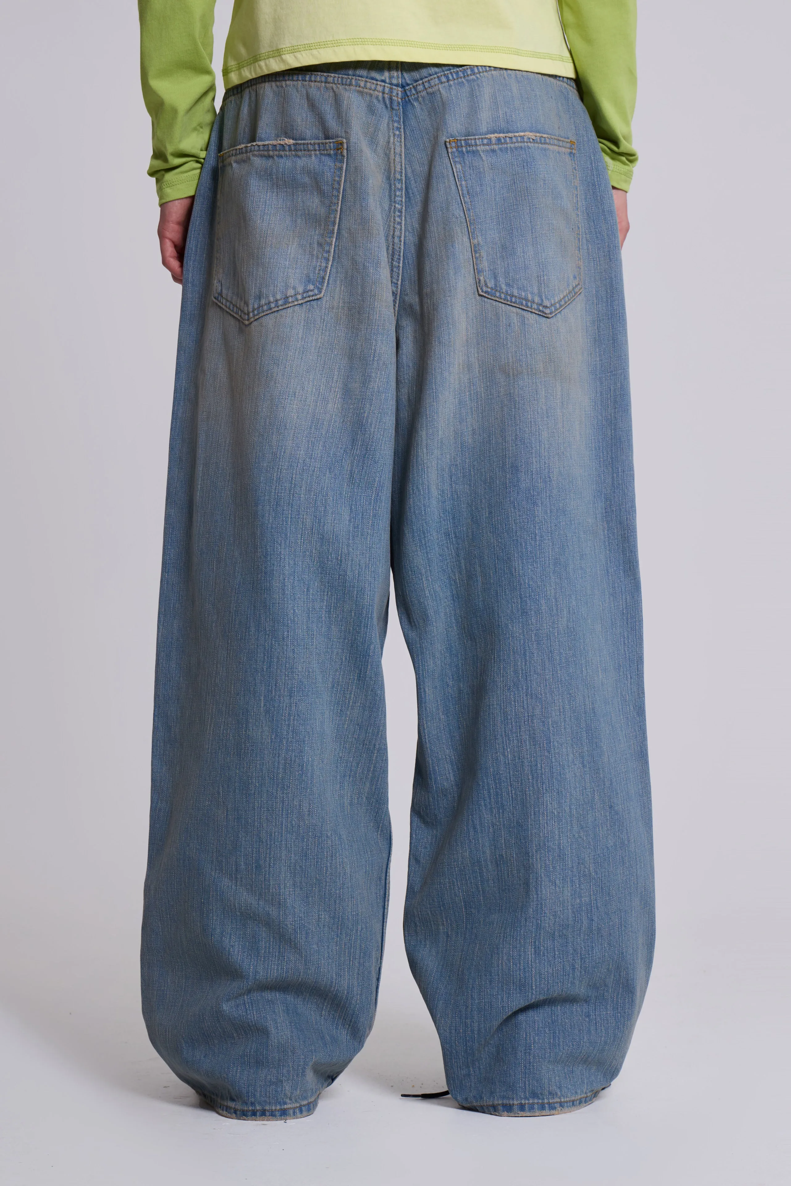 Light Wash Slub XL Colossus Jeans sold by Jaded London product image thumbnail 3