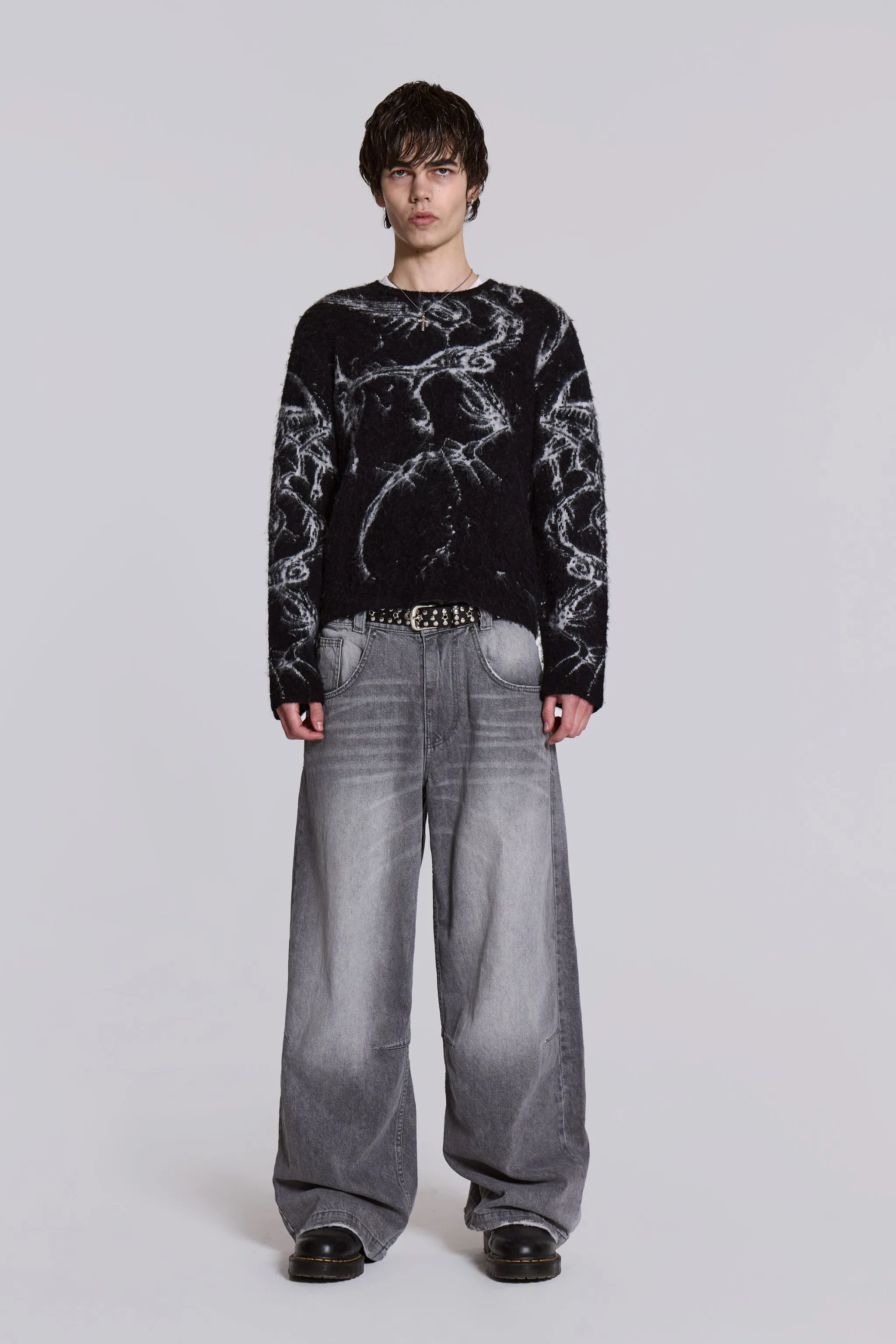 Washed Grey Colossus Jeans sold by Jaded London product image thumbnail 5