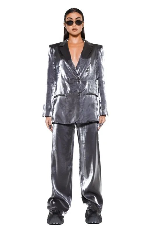 Chromium Suit Trousers sold by Jaded London