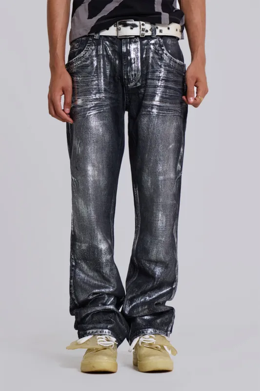 Gunmetal Reed Jeans sold by Jaded London