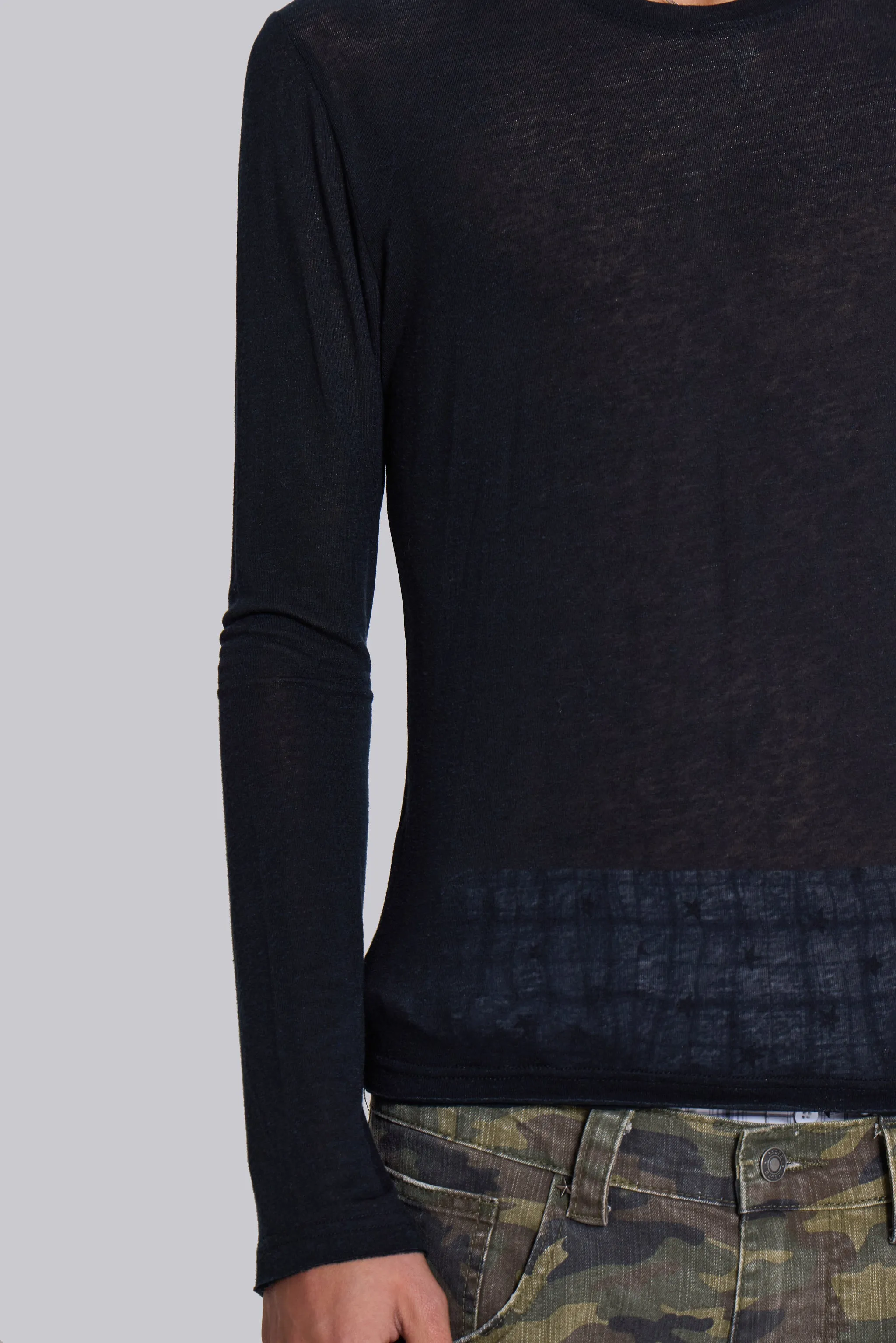 Black Mist Long Sleeve Top sold by Jaded London product image thumbnail 3