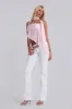White Pinstripe Thirteen Jeans sold by Jaded London