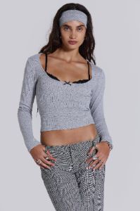 Anna Bra Long Sleeve Top sold by Jaded London
