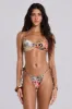 Raquel Leopard Reversible Ruched Bikini Top sold by Jaded London