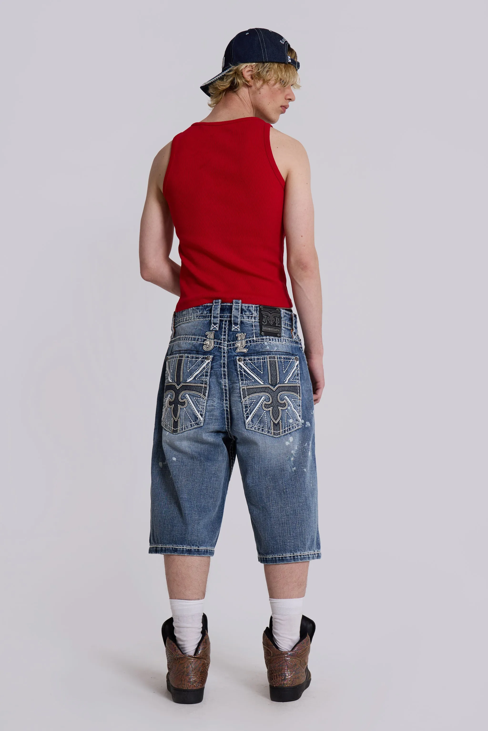 Rock Revival Axel Colossus Jorts sold by Jaded London
