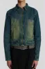 Exhaust Sandblast Denim Jacket sold by Jaded London
