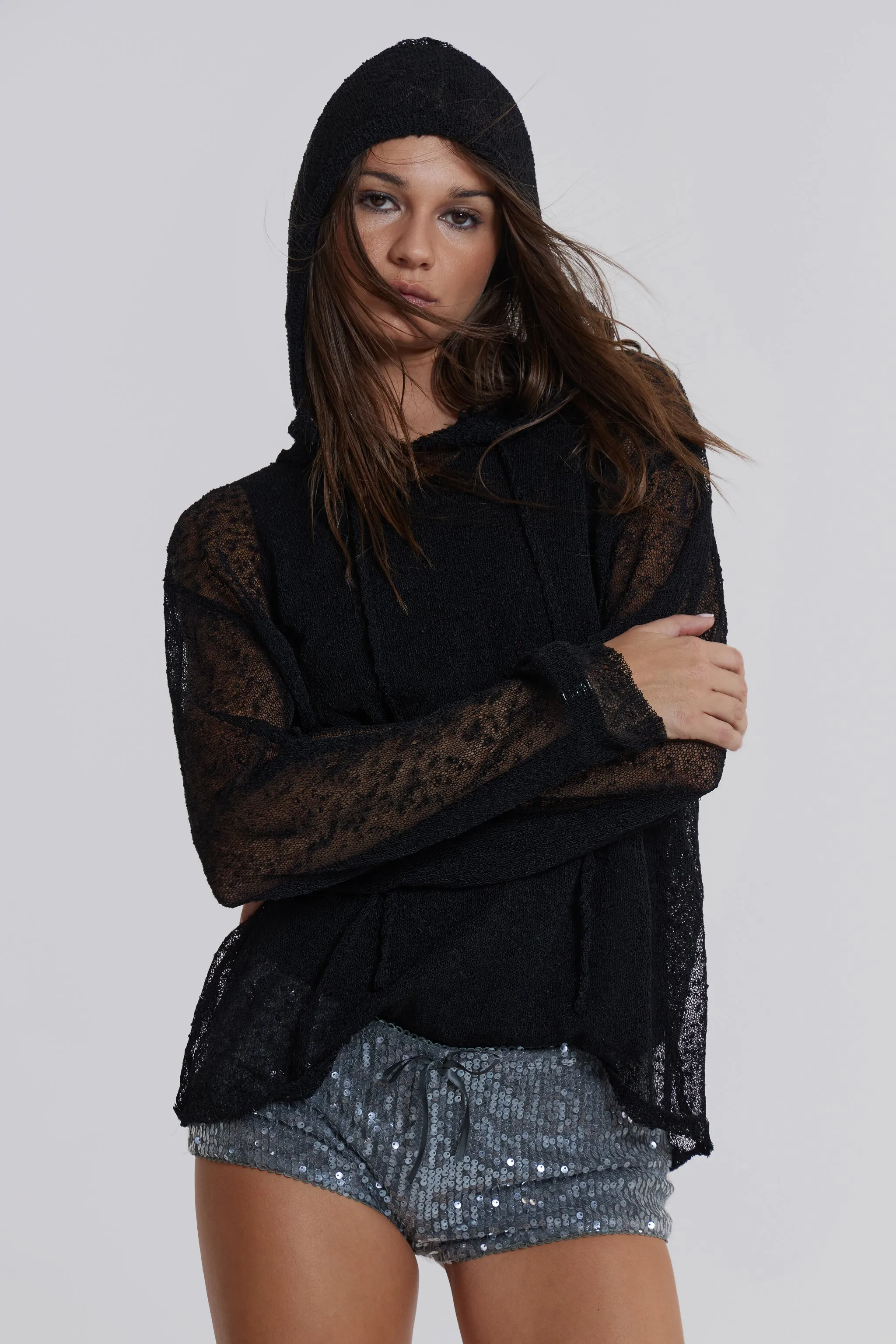 Haze Knit Hoodie sold by Jaded London