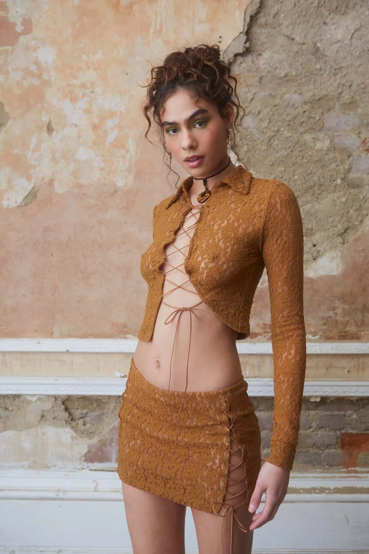 Coyote Lace Shirt sold by Jaded London product image thumbnail 4