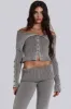 Kensu Off The Shoulder Knit Top sold by Jaded London